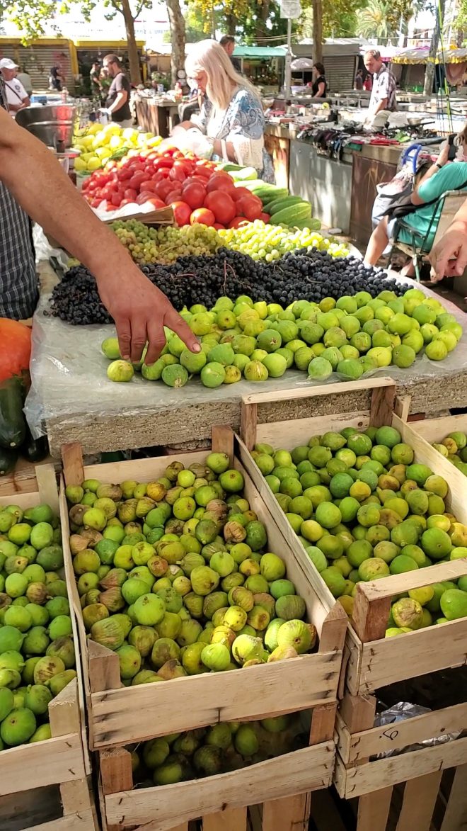 Shopping the Green Market in Split, Croatia