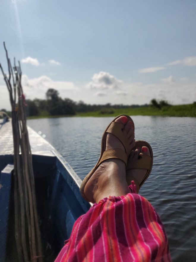 Floating on the Amazon